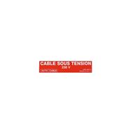 Autre photo du produit ETIQUETTE AUTOCOLLANTE CABLE SOUS TENSION - PAR 50