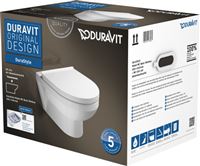 Autre photo du produit Combi Pack WC suspendu  bride ouverte Durastlyle Basic RIMLESS 