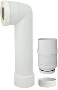 Autre photo du produit Pipe recoupable avec raccord extensible mle-femelle