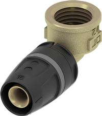 Autre photo du produit Coude femelle TECElogo-Push laiton