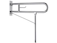 Autre photo du produit Barre relevable 800 mm avec bquille, Inox poli brillant,  32 mm