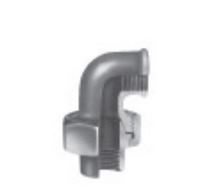 Autre photo du produit Coude union 90 fonte galva FF