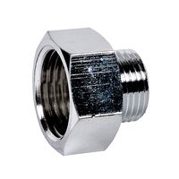 Autre photo du produit Mamelon rduit laiton chrom  visser MF