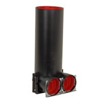 Autre photo du produit Plnum de bouche coud TVA-P 2x90 DN125 (2 x  90 mm)