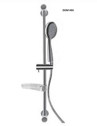 Autre photo du produit Ensemble barre de douche 1 jet avec flexible chrom et porte-savon  