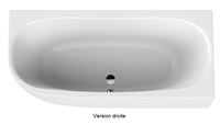 LEDA Baignoire monobloc asym�trique Greta