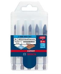 BOSCH ROBERT (OUTILLAGE) FORET HARD CERAMIC SET D4/5/6/8/1 EX