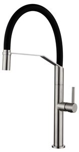 Autre photo du produit Mitigeur cuisine chrom avec flexible noir mat DEVA