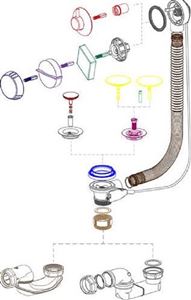 NICOLL Vidage de baignoire EASYBAIN WAVE