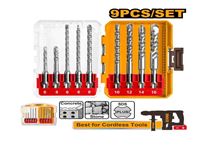 Photo du produit Ensemble de 9 forets pour marteau perforateur SDS Plus