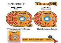 INGCO Pack de 5 disques de coupe pour m�tal 76 mm