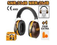 Photo du produit Casque anti-bruits 33 dB + bouchons d'oreilles