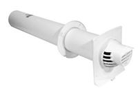Autre photo du produit Terminal horizontal Blanc PP/PVC Rolux Condensation 80/125