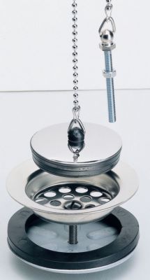 Évier de cuisine Nicoll Bonde à grille inox pour évier grès - Pour perçage  diamètre 60 mm