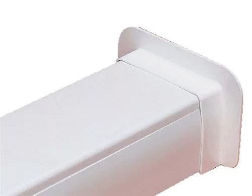 Demi rosette de support Goulotte Super Optimal - blanc 9003 à prix mini -  MC DISTRIBUTION Réf.04/ODWR80