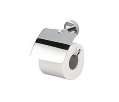 INDA A18250CR Lea, Chrome Toilet Paper Holder, 8 X 19 X 3 Cm