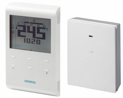 Thermostat d''ambiance programmable sans fil radio commandé RDE SIEMENS