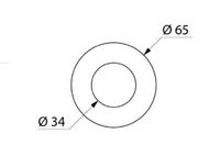 Autre photo du produit Paire de rosaces plates
