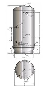 Autre photo du produit Rservoir hydrophore pour la distribution d''eau froide sous pression