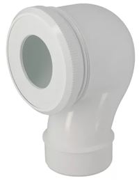 Autre photo du produit Pipe PVC coud courte pour sortie verticale WC