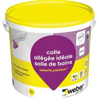 Autre photo du produit Colle � carrelage en p�te all�g�e sp�ciale salle de bain WEBERFIX PREMIUM �