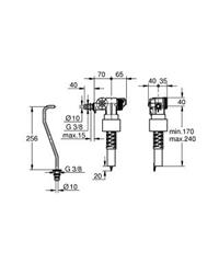 Autre photo du produit Robinet flotteur seul  Dally  alimentation basse