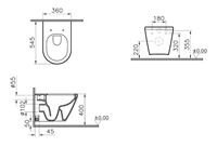 Autre photo du produit Pack WC suspendu INTEGRA sans bride