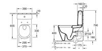Autre photo du produit Combi Pack AVENTO Direct Flush en cramique