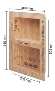 Autre photo du produit Niche murale  carreler KERDI-BOARD-N