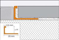 Autre photo du produit SCHIENE - BASIC - AE - Profil pour revtements carrels