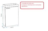 Autre photo du produit Lave-mains meuble - une porte rversible