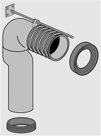 Autre photo du produit Coude spcial vacuation (70  160 mm)