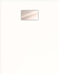 Autre photo du produit Receveur rectangulaire cramique blanc zro ressaut DOMAO