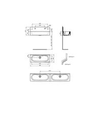 Autre photo du produit Dosseret pour lavabo collectif 