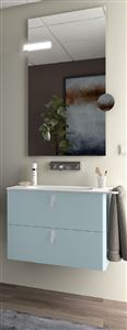 Autre photo du produit Meuble sous lavabo suspendu 2 tiroirs UNIIQ (800x540x450 mm)
