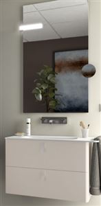 Autre photo du produit Meuble sous lavabo suspendu 2 tiroirs UNIIQ (800x540x450 mm)