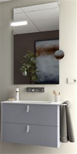 Autre photo du produit Meuble sous lavabo suspendu 2 tiroirs UNIIQ (800x540x450 mm)