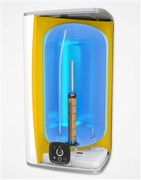 Autre photo du produit Chauffe-eau lectrique carr vertical mural connect LINEO