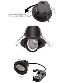 Autre photo du produit Spot encastr 6 Watts – Orientable 360 - BF-EVO6