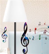 Autre photo du produit Luminaire Led sur pied avec haut parleur BF-MIX