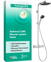 Autre photo du produit Colonne de douche ACTIVERA S 240 1 jet EcoSmart avec mitigeur thermostatique Ecostat Fine