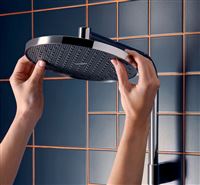 Autre photo du produit Colonne de douche ACTIVERA S 240 1 jet EcoSmart avec mitigeur thermostatique Ecostat Fine