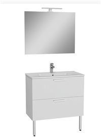 Autre photo du produit Ensemble meuble 80 cm avec plan c�ramique , 2 tiroirs