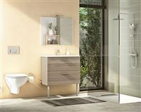 Autre photo du produit Ensemble meuble 80 cm avec plan c�ramique , 2 tiroirs