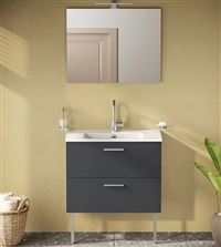 Autre photo du produit Ensemble meuble 80 cm avec plan c�ramique , 2 tiroirs