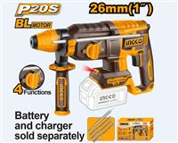 Autre photo du produit Marteau perforateur  sans fil SDS (Plus 26 mm 20V 2.5 J + 3 for�ts + 1 Burin)