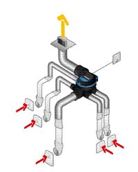 Autre photo du produit Kit VMC EasyHOME Hygror�glable classic