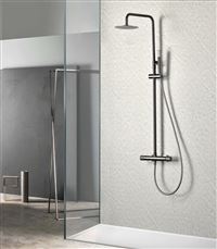 Autre photo du produit Ensemble de douche thermostatique Line Black gun metal