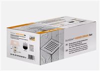 Autre photo du produit  Kit complet pour �vacuation sortie verticale avec siphon int�gr� et grille DESIGN 1 CLASSIC KERDI DRAIN
