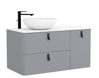 Autre photo du produit Meuble sous vasque 2 tiroirs, 1 porte UNIIQ  (1200x450x540 mm)